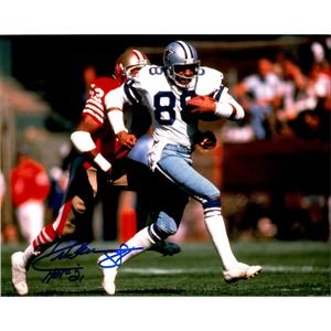 Drew Pearson Signed 8x10 Photo Dallas Cowboys COA Certified NFL - HOF 21 b